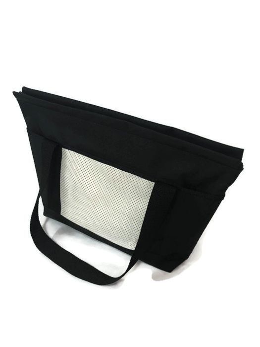 Handbag with zip, flower fabric, made in NZ