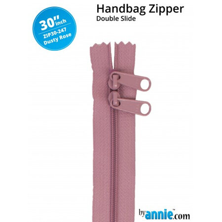 Handbag Zip - Dusty Rose