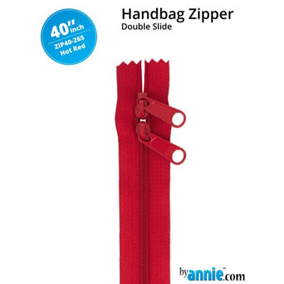 Handbag Zip - Hot Red