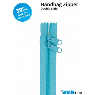 Handbag Zip - Parrot Blue