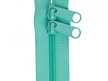 Handbag Zipper 30" with Double Pull in Blues and Greens