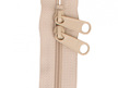 Handbag Zipper 40' with Double Pull in Neutral Colours