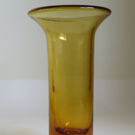 Handblown amber glass
