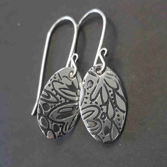 handmade-floral-textured-sterling-silver-earrings