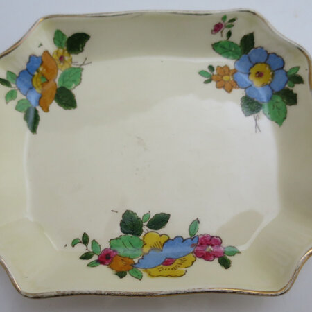 Handpainted oblong dish