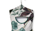 hanging cotton peg bag botanical leaves print