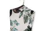 hanging cotton peg bag botanical leaves print rear view