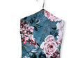 hanging cotton peg bag rose print rear view