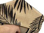 hanging peg bag hessian palm print with hand in opening