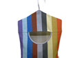 hanging peg bag stripes with grey trim
