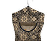 hanging peg pouch hessian geometric floral front view