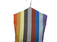hanging peg pouch stripes with grey trim rear view