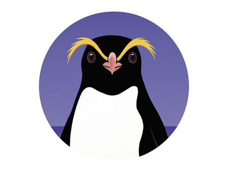 Hansby Design Crested Penguin Art Spot