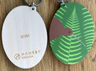 Hansby Design Kiwi Green Keytag