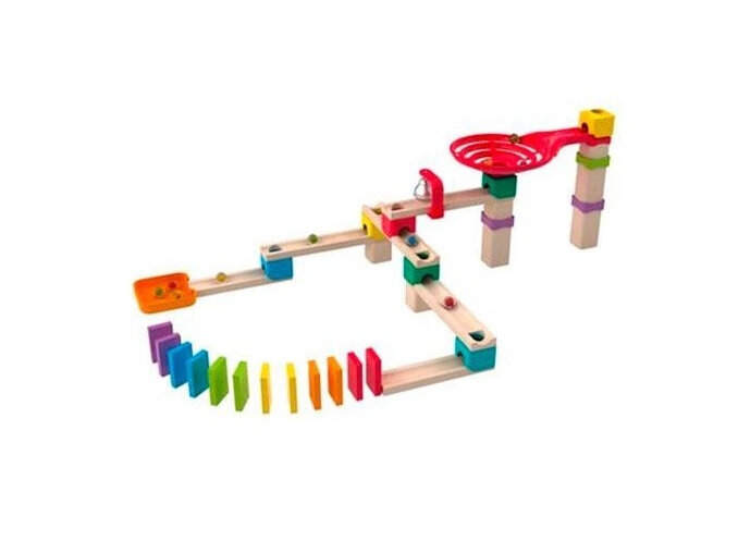 Hape Crazy Rollers Marble Run Stack Track 50 Piece Set toy kids stem steam