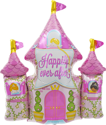 Happily Ever After Princess Castle foil balloon