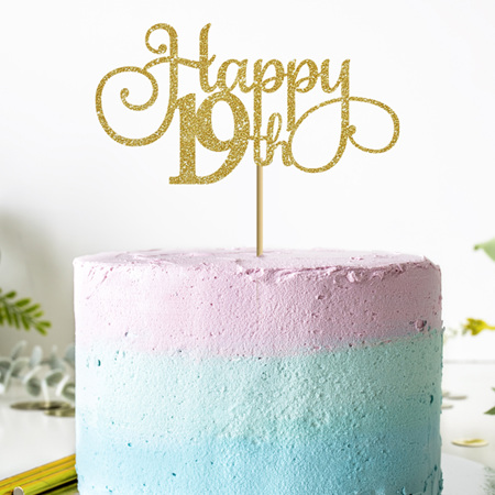 Happy Any Age  Cake Topper