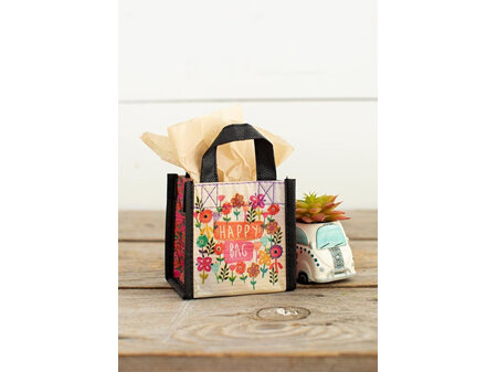 Happy Bag Recycle - Watercolor Flowers - Extra Small