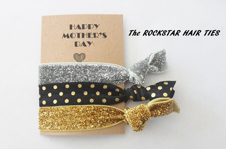 Happy Mother's Day Hair Ties (pack of 3 ties)