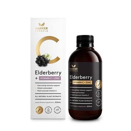 Harker Herbals Vitamin C+ Elderberry 200ml