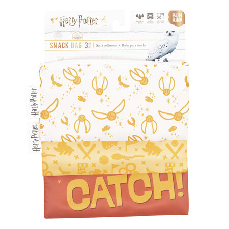 Harry Potter Snack Bag Combo 3 Pack Quidditch