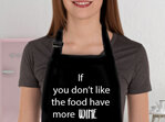Have more wine funny apron
