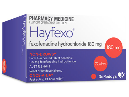 Hayfexo Tabs 180mg 70's