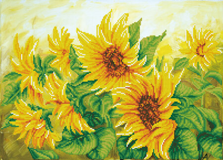 Hazy Daze Sunflowers - Diamond Dotz - Intermediate