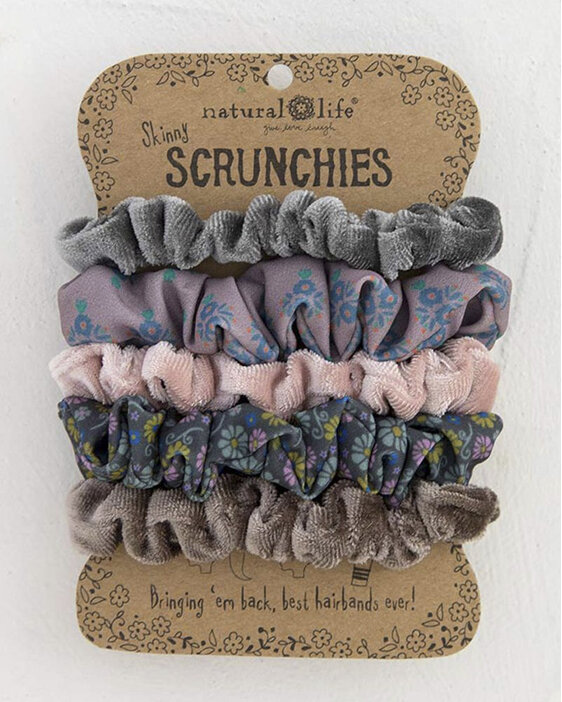 hdbn430 natural life scrunchies grey hair tie accessory band