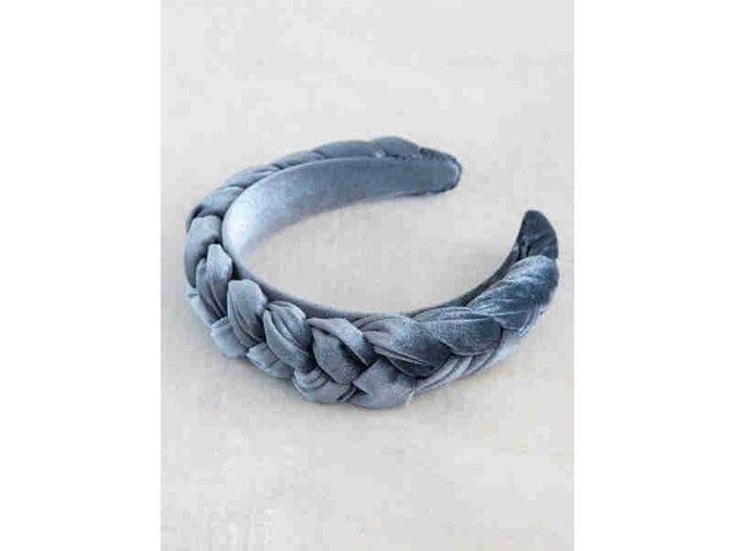 HDBN502 natural life headband velvet blue hair accessory