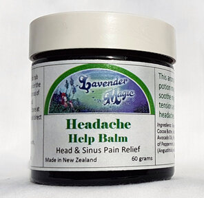 Headache help balm for head and sinus pain by Lavender Magic