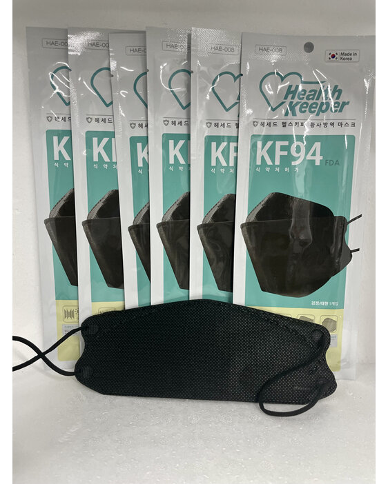 Health Keeper KF94 Mask Black - Single
