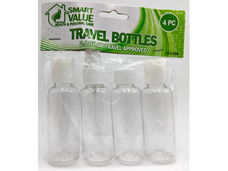 Health Smart Travel Bottles 4pcs