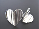Heart Flutter Sterling Silver Studs
