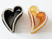 Heart Shaped Hair Claw Clips - brown or black
