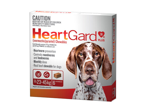 HeartGard PLUS For Large Dogs, 23-45 kg 6 pack