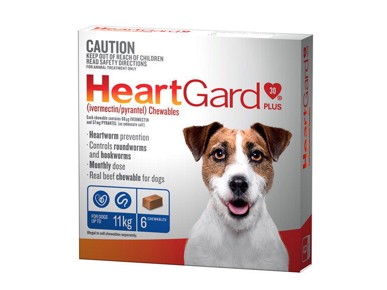 HeartGard PLUS For Small Dogs, 0-11 kg 6 pack