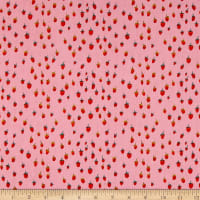 Heather Ross Field Strawberries Pink 50899