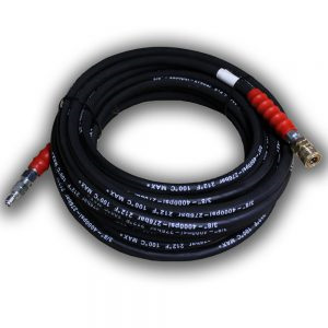 Heavy Duty 30M Water Blaster Hose 4310psi  3/8 Quick Connect