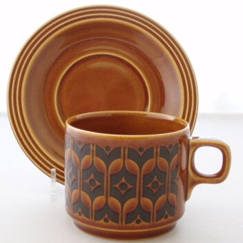 Heirloom pattern cup and saucer