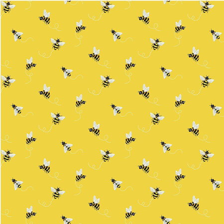 Hello Sunshine Bee Swirl Yellow 10169-Yellow