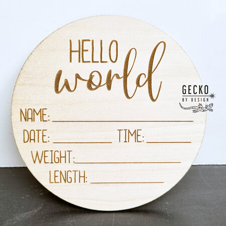 Hello World Sign