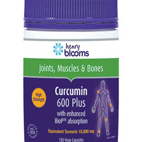 Henry Blooms Curcumin 600 Plus 120 Capsules