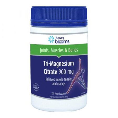 Henry Blooms Tri-Magnesium Citrate 900mg 150 Vege Capsules