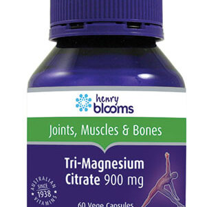 Henry Blooms Tri-Magnesium Citrate 900mg 60 Vege Capsules