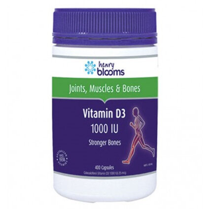 Henry Blooms Vitamin D3 1000IU 400 Capsules