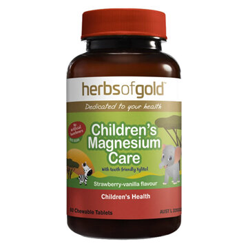 HERBS OF GOLD CHILDREN's MAGNESIUM CARE 60 CHEWABLE TABLETS
