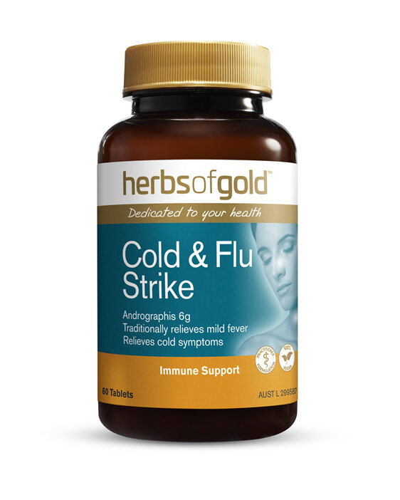 Herbs Of Gold Cold & Flu Strike 60 Tablets