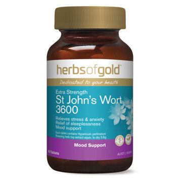 HERBS OF GOLD Extra Strength St John's Wort 3600 60 TABLETS