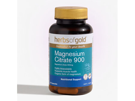 Herbs of Gold Mag Citrate 900 60VCap